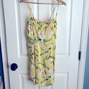Cute mini yellow reformation dress